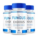 (Pack of 3) Fungus-Exdous - tablete podpira močne zdrave naravne nohte - 180 kapsul, bela