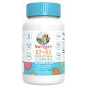 MARYRUTH's Organics Calcium z vitaminom D in vitaminom K2, 2 Mesec oskrbe, Kalcij dodatek podpira zdravje kosti in skupno podporo, z vitamini D3 K2 Gumies, Vegan, Non-GMO, Gluten brezplačno, 60 Število