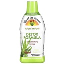Lily of the Desert Aloe Vera Herbal Detox Formula - Aloe Vera Juice z mlekom Thistle, Slippery Elm, Burdock Root, Dandelion Root, in Echinacea za Gut Health, Jetra podporo in Wellness, 32 Oz