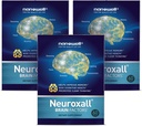 NANOWELL Neuroxall Brain Health Supplement za izboljšano kognitivno funkcijo in mentalno jasnost, Astaksantin, Ginkgo Biloba Extract, Antioksidant - 60 Softgels X 3 škatle za 3 mesece (180 Count)