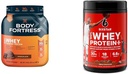 Trdnjava za telo 100% sirotkine beljakovine v prahu čokolada 1,78lbs & Six Star Whey Protein Plus čokoladni sirotkini izolati v prahu 1,8 lbs