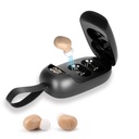 Slušni pripomočki za seniorje, polnilni slušni pripomočki s preklicem hrupa, ojačevalnik 16 kanali in-Ear slušni pripomočki za izgubo sluha, s primerom Power Display Charger.