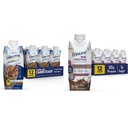 Glucerna Protein Smart Nutritional Shake & Prepričajte Max Protein Nutrition Shake z 30 g beljakovin, 1 g sladkorja, High Protein Shake, Mlečna čokolada, 11 Fl Oz (Pack of 12), tekoči, halal