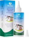 Kapljice za oči pri hišnih ljubljenčkih, Gentle&Safe Dog Eye Spust za okužbo,lažijo oči, srbenje in draženje, Odstranjevalne teare Stains,Safe za vse živali, 4.06oz,120ml