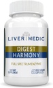 Prebava Harmony Pure Digestive Enzymes za Gut Zdravje za ženske in moške, Papaya Enzymes za prebavo, lažje napenjanje in želodčne neprijetnosti, nearomatizirana, 120 kapsul