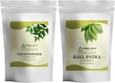 HERBAL HILLS Neem Leaf Powder in Bilva Bael Leaf Powder Pack po 2 Combo
