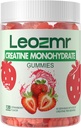 Kreatin monohidrat Gumies 5000mg za moške in ženske, žvečilni kreatin monohidrat dodatek(120 Count)- Jagoda 120 Gumies