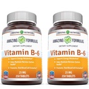 Neverjetne formule Vitamin B6 Piridoksin 25mg 250 Tablete dodatek 