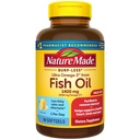 Nature Made Burp manj Ultra Omega 3 ribje olje dopolnila, 1400mg ribje olje Omega 3 Dopolnila kot etil estri za zdravo srce možganska podpora, Ena na dan, 90 Softgels