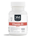 365 po celoten trg živil, vitamin B1 100mg, Vegan, 100 tablet
