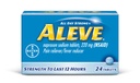 Aleve tablete z natrijevim Naproxenom, 220 mg (NSAID) bolečina Reliever/sredstvo za redukcijo toplote, 24 števk, modra