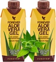 Večno življenje Aloe Vera Gel® Minis (330mL/11.15oz Vsak) 99,7% Pure Inner Leaf Aloe Vera Gel, Brez dodanih konzervansov. Gluten-free (paket z 2)