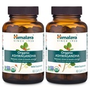 Himalaja Organic Ashwagandha, 120 Day Supplement, Zeliščni dodatek za pomoč pri stresu, energijska podpora, občasno nespečnost, USDA Organic, Non-GMO, Vegan, Gluten Free, 670 mg, 60 Caplets, 2 Pack