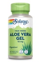 SOLARAY Aloe Vera Gel koncentrat 200X - Enakovreden 2000mg svežem gelu, Aloe Vera kapsule z ingver, pepermint in peteršilj, Herbal Wellness Podpora, Vegan, Ne-GMO, 60-dnevno garancijo, 100 Serving