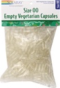 SOLARAY Prazne vegetarijanske kapsule, velikost 00, 500 Število