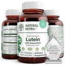 Naravne Nutra Lutein in Zeaksantin dopolnilo, vzdrževanje vida zdravje, ščiti celice v očeh, izboljšanje ravni Zeaksantin & Isomers, podpora zdravje oči, Gluten Free, Soy Free, 20mg - 30 kapsul