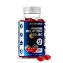 Vitamatski sladkor brez melatonina 60 mg - 60 vegetarijanskih žvečilnih gumijev - dopolnilo za nenavadno oblikovanje
