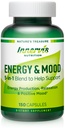 Energija & Mood dodatek – povečanje energije in zmanjšanje utrujenosti, podpora sprostitev – 150 Kapsule – Non-GMO, 3. stranka Tested – Innervis Nutrition