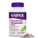 Natrol hitro raztopite melatonin 10 mg, melatonin dopolnila za miroljuben spanec, podpora za spanje za odrasle, 100 Citrus-slavne tablete, do 100 dni dobave