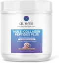Dr. Emil Multi Colagen Peptides Plus s hialuronsko kislino - Peppermint Hot Cocoa Flavor - 9g Collagen na strežbo za kožo, lase, nohte in skupno podporo