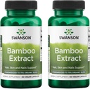 Swanson Bamboo Extract - naravni lasje, kože in nohti dodatek - 70% Silica Vsebina, ki podpira kolagen formacijo in rast kosti - (60 Veggie kapsule, 300mg vsak) (2 paket)