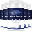 (5 Pack) Memoforce Brain Supplement - Uradni Memoforce Premium Formula tablete, Napredna podpora Memo Force Brain Supplement Za Wellness & Splošno zdravje, Memoforce Reviews, 300 Kapsule za 5 mesecev