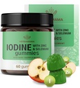 HERBAMA Iodine Gumies - kalijev jod, cink & selen za imuno obrambo in podporo možganov - Vegan, Imunska podpora Non-GMO - 60 pektin na bazi jabolčno obarvanih žvečil