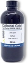 Pravo koloidno zlato – 200 ppm - 250 ml (8,45 Fl Oz) v prozorni BPA-free plastični steklenici