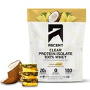 Vzpon 100% čistih sirotkinih beljakovin v prahu - izolat sirotkinih beljakovin po vadbi, brez umetnih arom in sladil, brez glutena, 5,5g BCAA, 2,1g levcin, esencialne aminokisline, kokos Ananas, 20 Serv