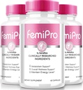 NutraRize (3 Pack) Kapsule FemiPro, Premium formula za podporo sečil, Vsenaravni dodatek za nadzor in splošno zdravje, Femi Pro Reviews (180 Kapsule)