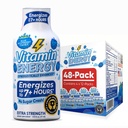 Vitamin Energy Immune+ Ekstra moč Energija Shot Blue Raspberry 48 Pack, 260mg Naravni kofein, B-Vitamini, Citicoline, Zeleni čaj, Immuniteta & Focus Podpora, Nič sladkorja, Gluten-free 1,93 fl oz