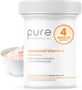 Pure Therapro Rx Liposomal Vitamin C v prahu, Patented PureWay Vegan Vitamin C dodatek, Podpira zdravo staranje, imunske funkcije in kolagen formacije, Non-GMO, Izdelano v ZDA (66g,120 Servings)