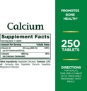 Kalcijev karbonat in vitamin D narave, podpira imuno zdravje in zdravje kosti, 600 mg kalcija in 800 i. e. vitamina D3, 250 tablet (paket z 2)