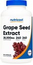 Nutricost izvleček grozdnih semen 28.000mg, 240 Kapsula - ne-GMO, Gluten brez, vegetarijansko prijazno