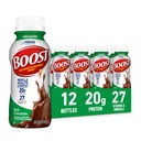 BOOST Visoke beljakovine Pripravljen za pitje uravnotežene prehranske pijače, bogata čokolada, 8 FL OZ (Pack of 12)