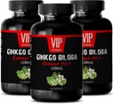 VIP VITAMINI Ginkgo bilaba za najstnike - Ginkgo Biloba Leaf 120mg - za zdravo delovanje možganov (3 steklenice - 150 kapsul)