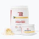 TB12 Rastlinska moč in hidracija (Vanilla Protein Powder & Limonade Elektroliti), Podpora Recovery mišic in hidracija, Dairy Free, Non-GMO, Soy-free