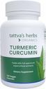 Tattva je zelišča kurkumin 500 mg, zeliščni dodatek za antioksidant podporo, kurkumin s črno papriko za napredno absorpcijo, 1 pakiranje, 120 Veggie kapsule