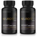 (2 pakiranji) NeuroTest kapsule - NeuroTest prehranska dopolnila za moške, NeuroTest dnevna formula za splošno wellness in najvišjo zmogljivost, napredne tablete Formule, Neuro Test Reviews (120 kapsul)