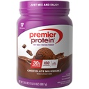 Premier Beljakovine v prahu, čokoladni mlečni napitek, 30g beljakovin, 1g sladkorja, 100% sirotkinih beljakovin, Keto prijazno, brez soje, brez glutena, 24,5 oz (17 strežnikov)
