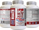 Ljubim svoje PETS LLC Dog Eye Supplement - Dog Eye Complex - Premium Formula - Vet Priporočeno - Dog Lutein - 1 steklenica (60 obravnava)