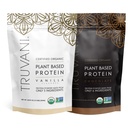 Truvani na osnovi beljakovin v prahu - USDA Certified Organic, Vegan, Non-GMO, Dairy Free, Brez soje, & Gluten Free - 2 paketi po 20 Serving vsak (Chocolate & Vanilla)