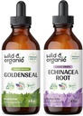 Tinktura za divje in organske zlatenke 4 fl oz & Echinacea Tinktura 4 fl oz