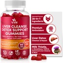 VVNaturals Sugar Free 26-in-1 Jetrna čistila Detox & Popravila Maščobna jetra Formula Gummies; 3000mg Mešanica glutationa, Silymarin mleko Thistle, Choline, TUDCA 