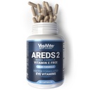 AREDS 2 Eye Vitamini - VisiVite Vitamini za zdravje oči brez vitamina E - Eye Vitamini za starejše - Lutein in Zeaksantin dopolnila - 60 kapsul