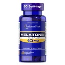 Puritan's Pride Premium Super Jakost Melatonin 10mg Pomoč za spanje, Prehranska dopolnila za zvok, Pomirjujoče, in podporo za daljše spanje, 2 mesec oskrbe, 60 kapsul za hitro sproščanje