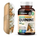 BIO KRAUTER kinin za kratice za noge Kapsule 500 mg - 100 Cinchona Bark prašek - kininske kapsule - veganske, brez polnil