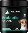 Zdrav probiotik ugrizov za pse - Probiotik psov za diarejo, črevesje in srbenje, 6 različnih bakterij, pasje probiotične žvečilke - Prebiotik za pse - Made in USA - 120 Count