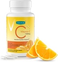 1000mg Vitamin C, Imunska podpora, 120 Žvečljive tablete, 60 dnevna zaloga, Gluten-free, oranžna aroma