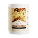 LevelUp WINNER - BEST KETO PROTEIN Kolagenski proteini v prahu, C8 MCT olje, izolat sirotkinih beljakovin, irsko maslo, dodatek k ketogenemu beljakovinskemu stresanju (Chocolate Cream)